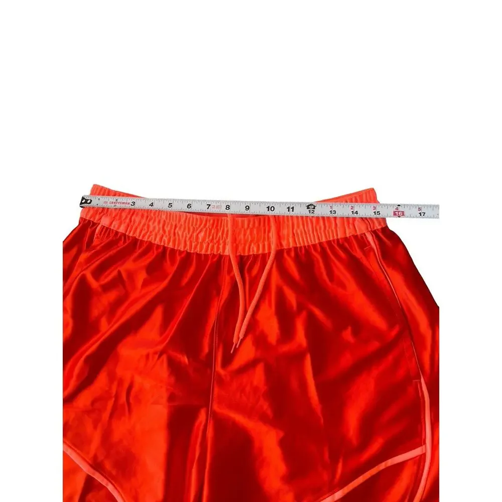 Nike Dri-FIT Fly Shorts Womens Small Orange Athletic Running Gym